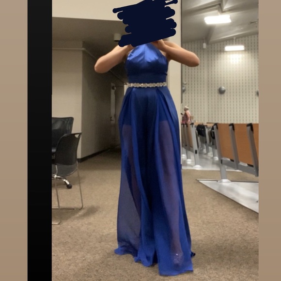 Johnathan Kayne Blue Pageant Jumpsuit size 6 - Picture 6 of 13